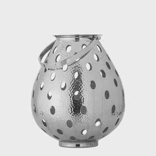 Bloomingville Lantaarn Maika 40cm hoog - Zilver