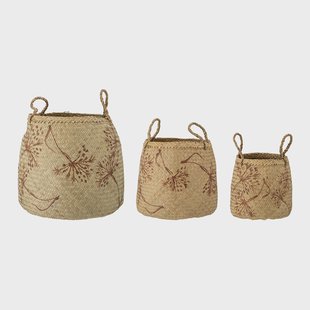 Bloomingville Mand Molli Zeegras, Set van 3 stuks - Naturel