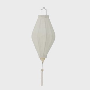 Bloomingville Decoratie Pomp Bamboe en stof - Wit