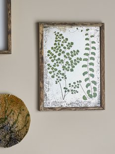 Bloomingville Wanddecoratie Tipper, Dennenhout, 46 x 35cm - Groen