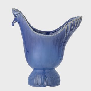 Bloomingville Vaas Wylie 29cm hoog - Blauw