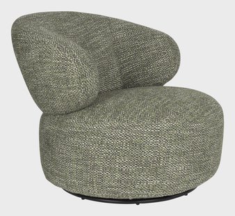 Dutchbone Fauteuil Walter Grof geweven stof - Groen