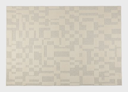 Zuiver Vloerkleed Bricks Wol, 200 x 300cm - Grijs/Beige
