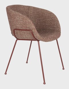 Zuiver Eetkamerstoel Feston Stof - Rood