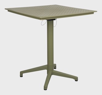 ZILT Outdoor Bistrotafel Jameeka Inklapbaar, 70 x 70cm - Groen - Vierkant