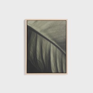 Kave Home Schilderij Foliae 42 x 32cm - Groen