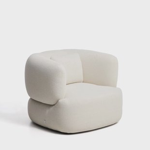 Kave Home Fauteuil Martina Chenille - Ecru