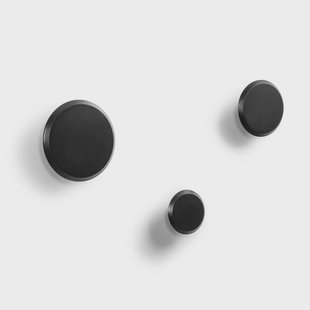 Kave Home Kapstokhaak Nadua Set van 3 stuks - Zwart