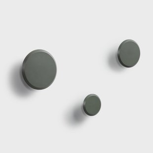 Kave Home Kapstokhaak Nadua Set van 3 stuks - Donkergroen