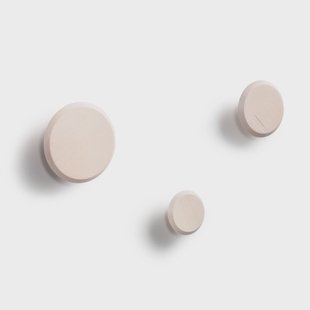 Kave Home Kapstokhaak Nadua Set van 3 stuks - Naturel