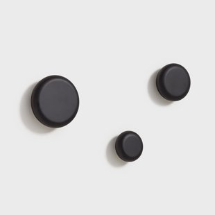 Kave Home Kapstokhaak Nadua Set van 3 stuks - Zwart