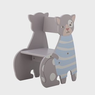 Bloomingville MINI Kinderstoel Mille Kat - Grijs