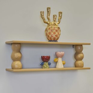 Bloomingville Wandplank Solan 80cm - Beige