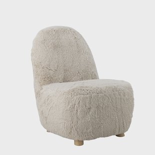 Bloomingville Fauteuil Yvona Furry stof - Naturel
