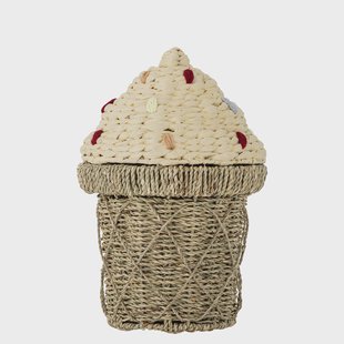 Bloomingville MINI Mand Cillie IJsje, 41cm hoog - Naturel