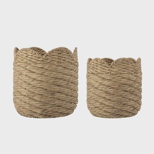 Bloomingville Mand Liam Waterhyacint, Set van 2 stuks - Naturel