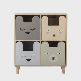 Bloomingville MINI Boekenkast Calle 63 x 55cm - Meerkleurig