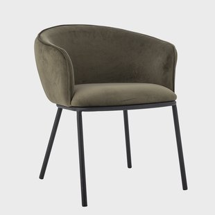 Bloomingville Eetkamerstoel Cortone Velvet - Groen