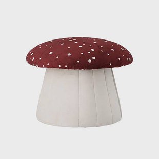 Bloomingville MINI Poef Lue Paddenstoel, 37cm - Rood