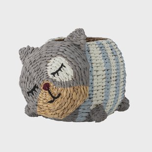 Bloomingville MINI Mand Mille Kat, 25cm hoog - Meerkleurig