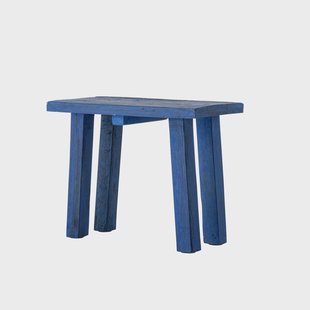Bloomingville Bijzettafel Porir Gerecycled hout, 30 x 18cm - Blauw