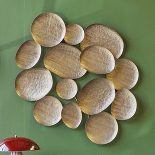 Bloomingville Wandpaneel Raynee Brass, 77 x 85cm - Messing