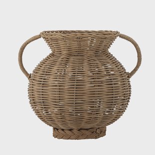 Bloomingville Vaas Uni Rotan, 25cm hoog - Naturel