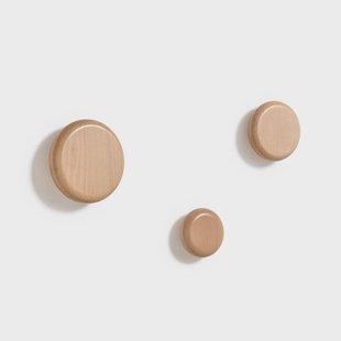 Kave Home Kapstokhaak Nadue Set van 3 stuks - Naturel