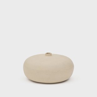 Kave Home Vaas Nivala Papier maché, 31cm - Wit