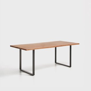 Kave Home Eettafel Uxue Acaciahout, 200 x 90cm - Bruin