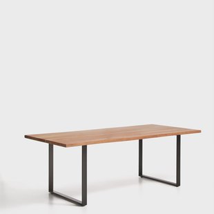 Kave Home Eettafel Uxue Acaciahout, 220 x 100cm - Bruin