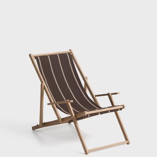 Kave Home Strandstoel Vilara Acaciahout - Bruin/Beige