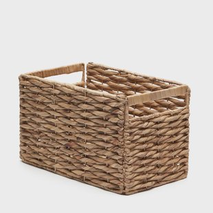 Kave Home Mand Words Waterhyacint, 28cm hoog - Naturel