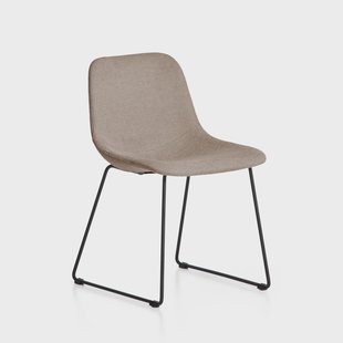 Kave Home Eetkamerstoel Zahara Stof - Bruin