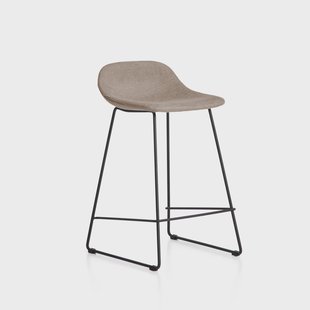Kave Home Barkruk Zahara Stof - Bruin (zithoogte 66cm)
