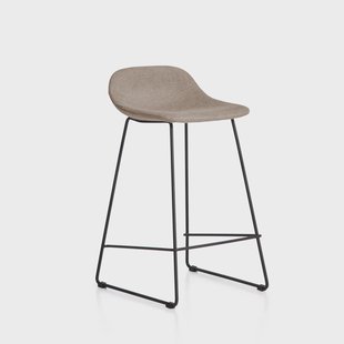 Kave Home Barkruk Zahara Stof - Bruin (zithoogte 76cm)