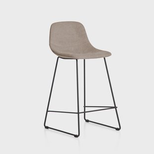 Kave Home Barkruk Zahara Stof - Bruin (zithoogte 66cm)
