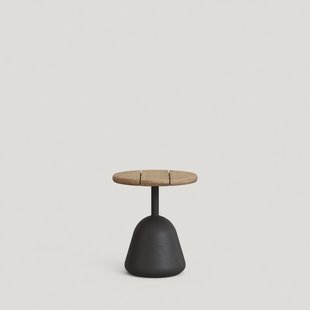Kave Home Ronde Bijzettafel Saura Acacia, Ø43cm - Naturel