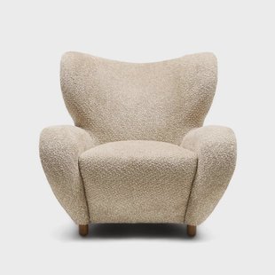 Rivièra Maison Fauteuil Courchevel Chenille - Sterling Silver - Velvet