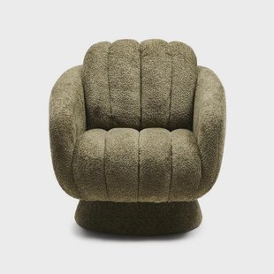 Rivièra Maison Draaifauteuil Scotia Chenille - Forest Green - Velvet