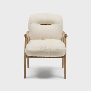 Rivièra Maison Fauteuil Castello Weave stof en hout - Naturel