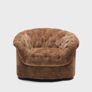 Rivièra Maison Draaifauteuil Palma Mélange Weave stof - Cognac