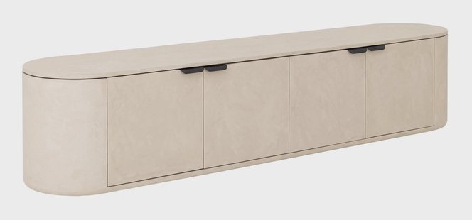 DTP Home Zwevend TV-meubel Scala Mortex, 200cm - Sand
