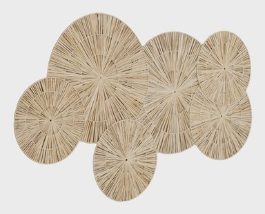 MUST Living Wandpaneel Aruba Palmblad, 150 x 90cm - Naturel