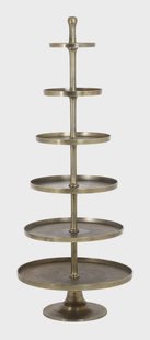 Light & Living Etagère Hokksund 200cm hoog - Antiek Brons - Rond