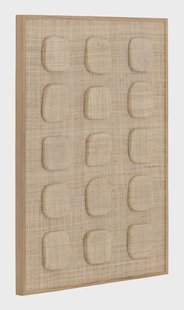 MUST Living Wandpaneel Dot Palmblad, 102 x 76cm - Naturel