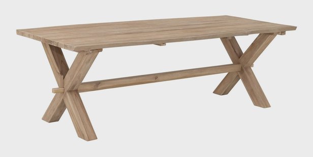 MUST Living Tuintafel Tropicana Teakhout, 240 x 100cm - NATUREL