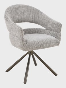 MUST Living Draaibare Eetkamerstoel Clooney Donna-stof - Beige