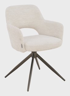 MUST Living Draaibare Eetkamerstoel DiCaprio Donna-stof - Natural