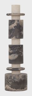 MUST Living Decoratie Alba Marmerlook, 43cm hoog - Zwart/Bruin